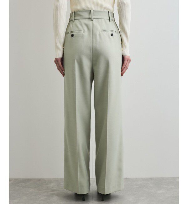 VIS「【美easy】コンフォートツイルワンタックワイドスラックスパンツ【洗える/防シワ/UVケア】」|スラックス|