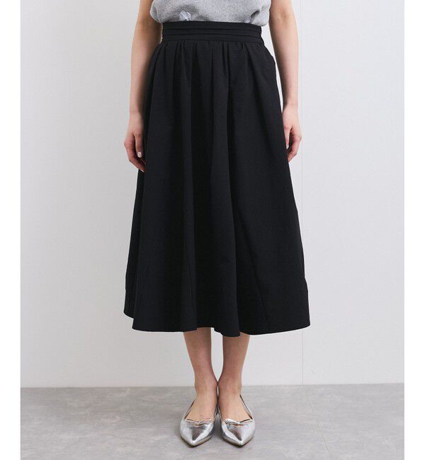 VIS「【洗える】サッカータックフレアースカート」|スカート|