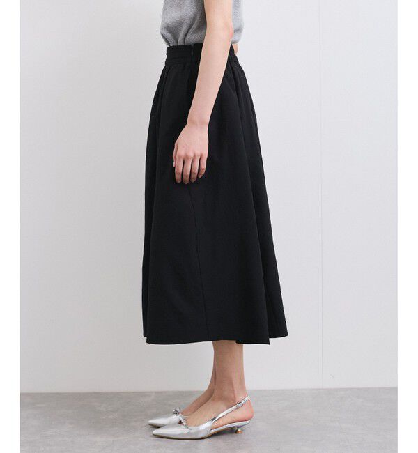 VIS「【洗える】サッカータックフレアースカート」|スカート|