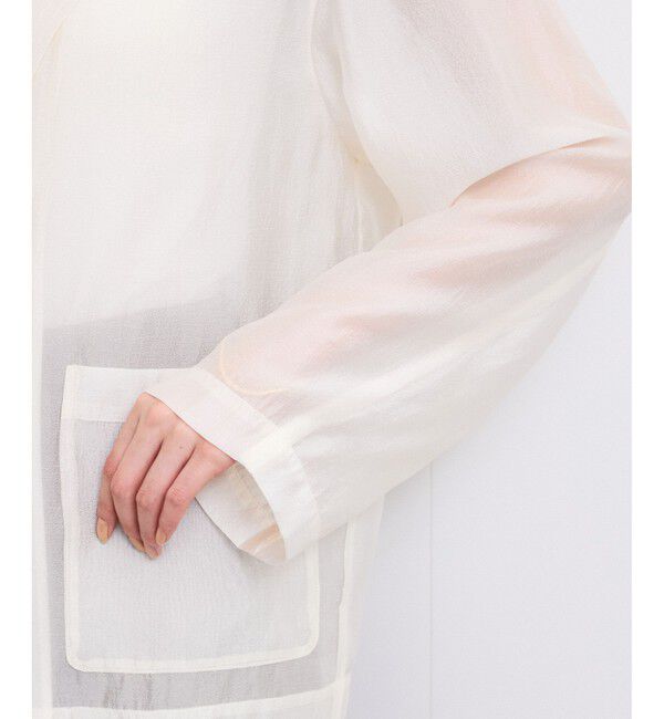 VIS「【洗える】羽織るだけでスタイリングワンランクアップ！シアージャケット」|テーラードジャケット|