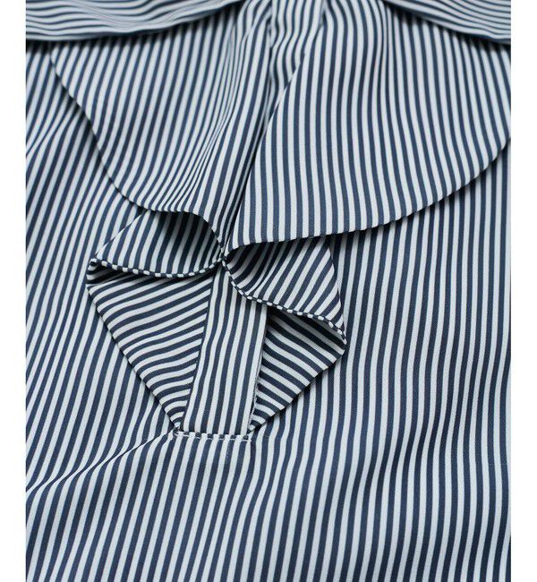 VIS「【WEB限定】【2WAY】リボンモチーフフリルブラウス」|シャツ・ブラウス|