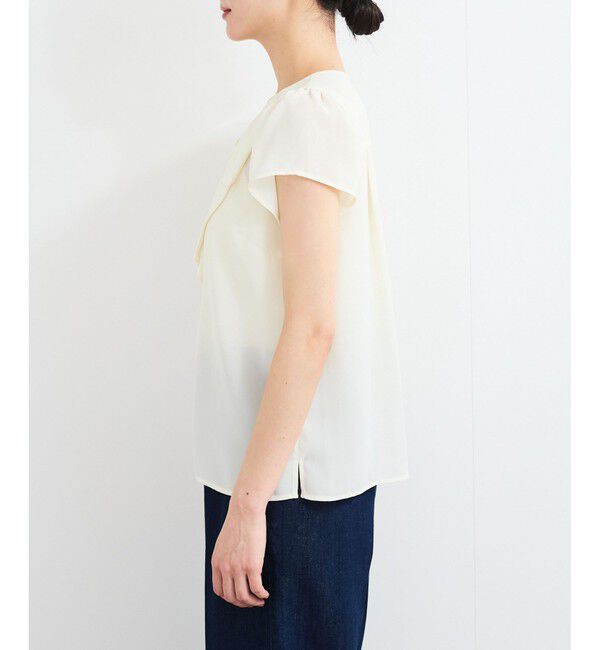 VIS「【WEB限定】【2WAY】リボンモチーフフリルブラウス」|シャツ・ブラウス|