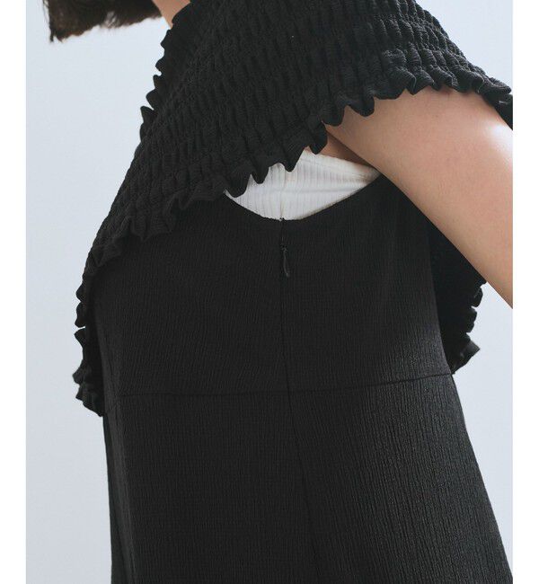 VIS「シャーリングオフショルダーオールインワン」|オールインワン|