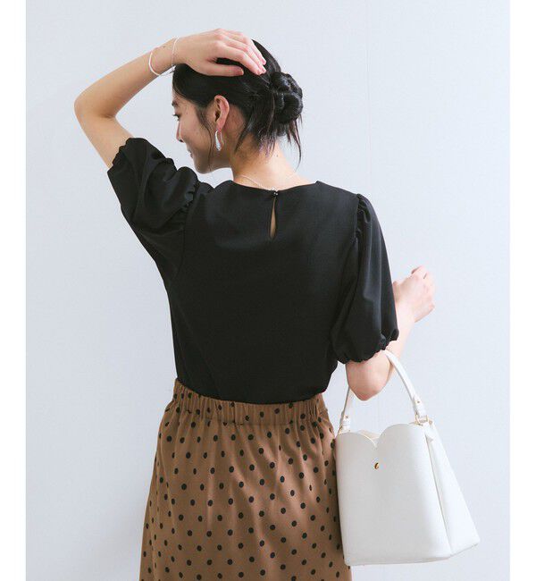 VIS「【WEB限定】ドッキング袖ボリュームカットソー」|Tシャツ・カットソー|