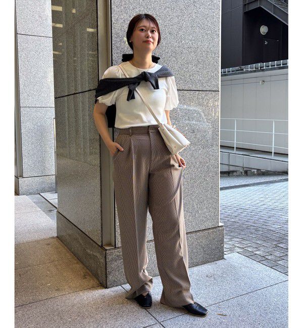 VIS「【WEB限定】ドッキング袖ボリュームカットソー」|Tシャツ・カットソー|