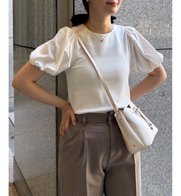 VIS「【WEB限定】ドッキング袖ボリュームカットソー」|Tシャツ・カットソー|