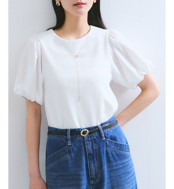 VIS「【WEB限定】ドッキング袖ボリュームカットソー」|Tシャツ・カットソー|