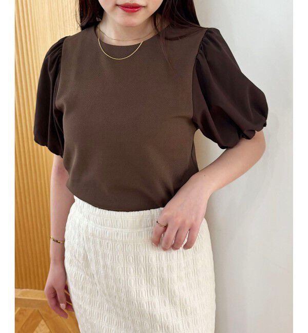 VIS「【WEB限定】ドッキング袖ボリュームカットソー」|Tシャツ・カットソー|