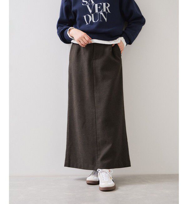 VIS「へリンボーンIラインロングスカート/セットアップ対応」|スカート|