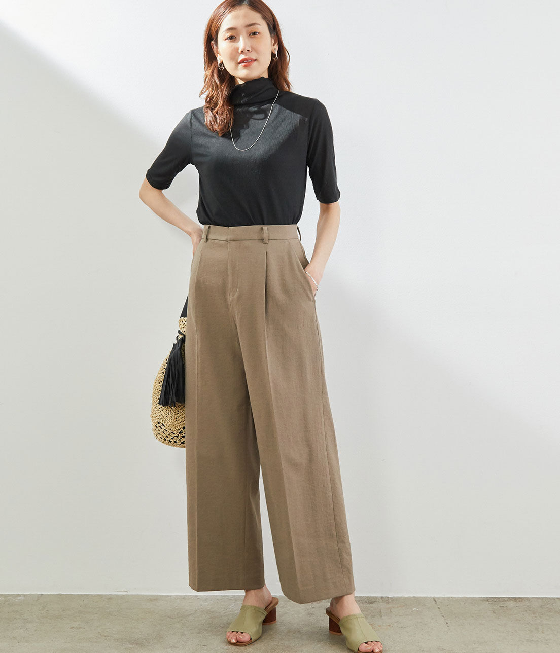 Rope&rsquo;Picnic「シアーカットソーハーフスリーブトップス」|Tシャツ・カットソー|