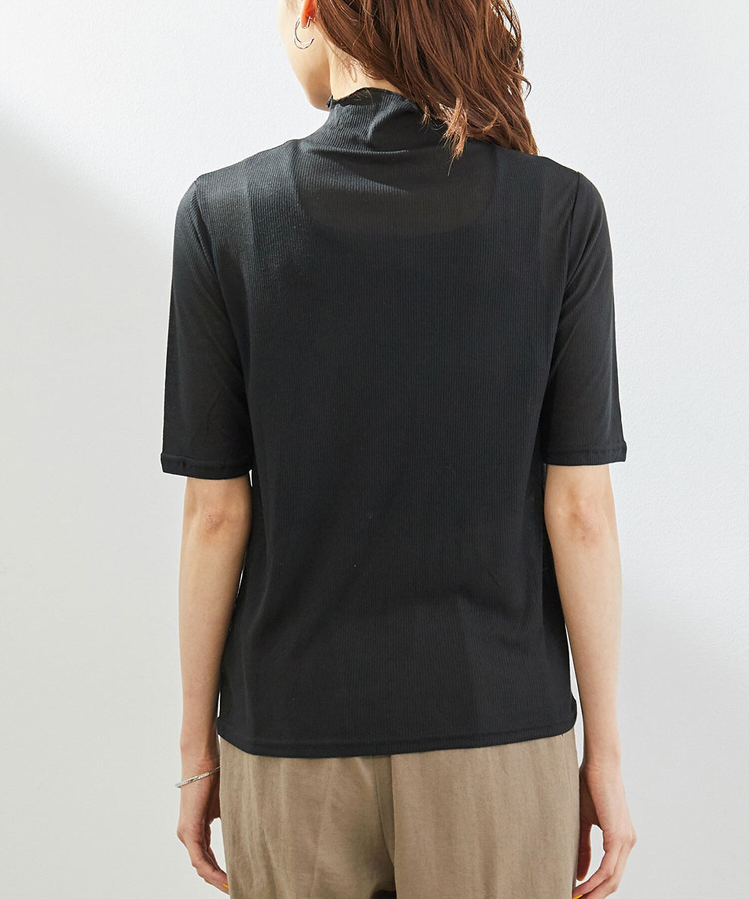 Rope&rsquo;Picnic「シアーカットソーハーフスリーブトップス」|Tシャツ・カットソー|