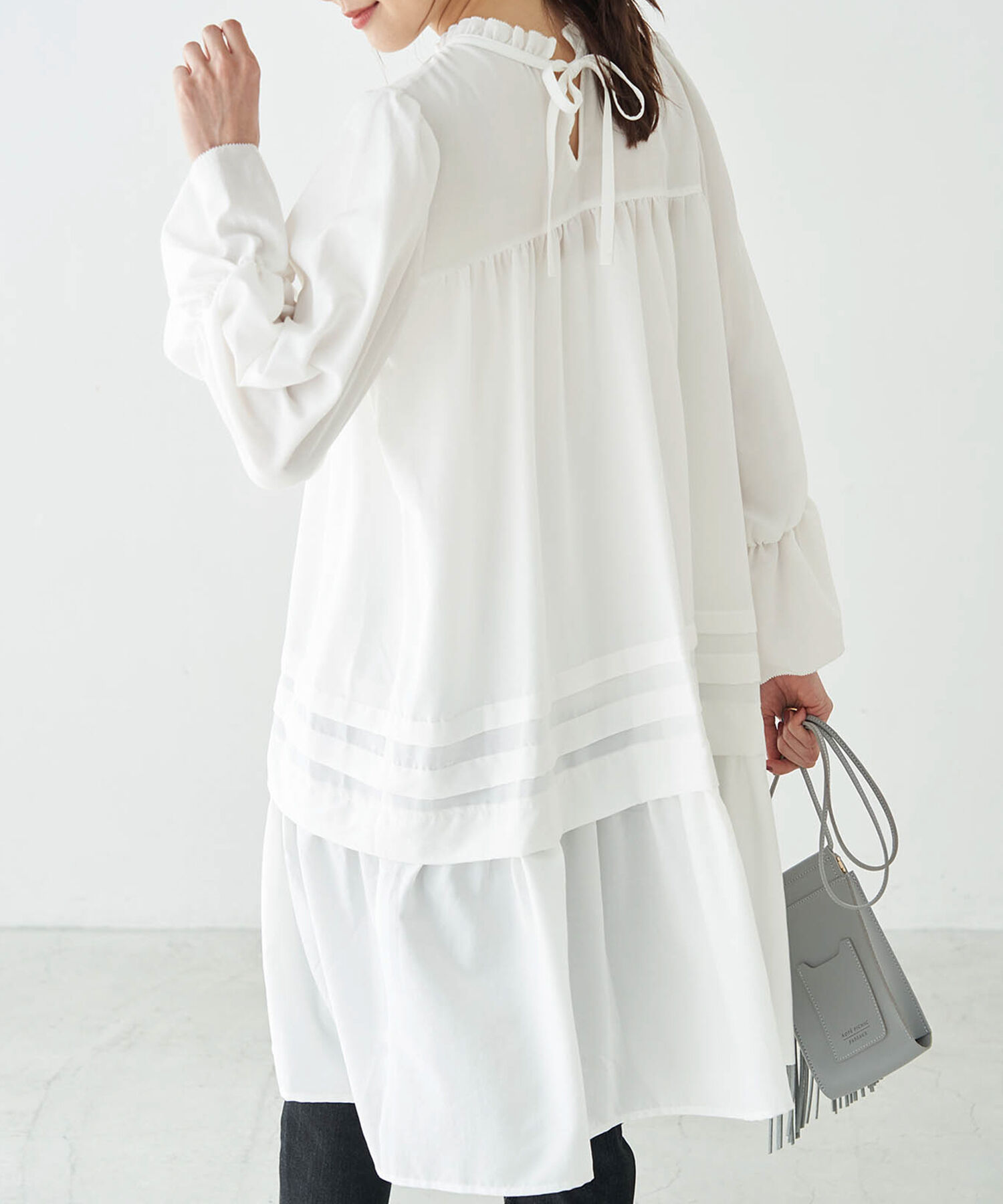 Rope&rsquo;Picnic「【2WAY】ティアードタックミニワンピース」|ワンピース|