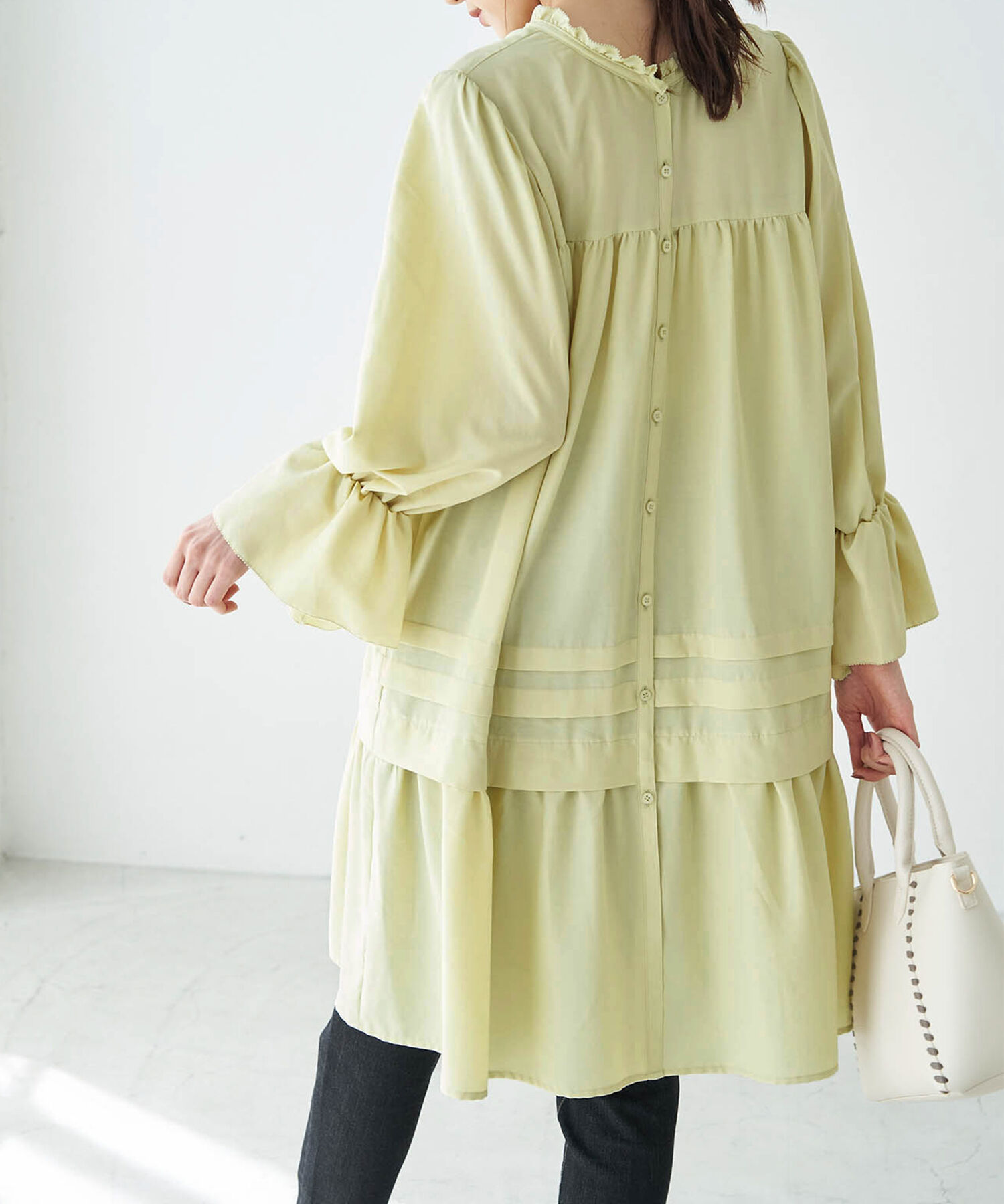 Rope&rsquo;Picnic「【2WAY】ティアードタックミニワンピース」|ワンピース|