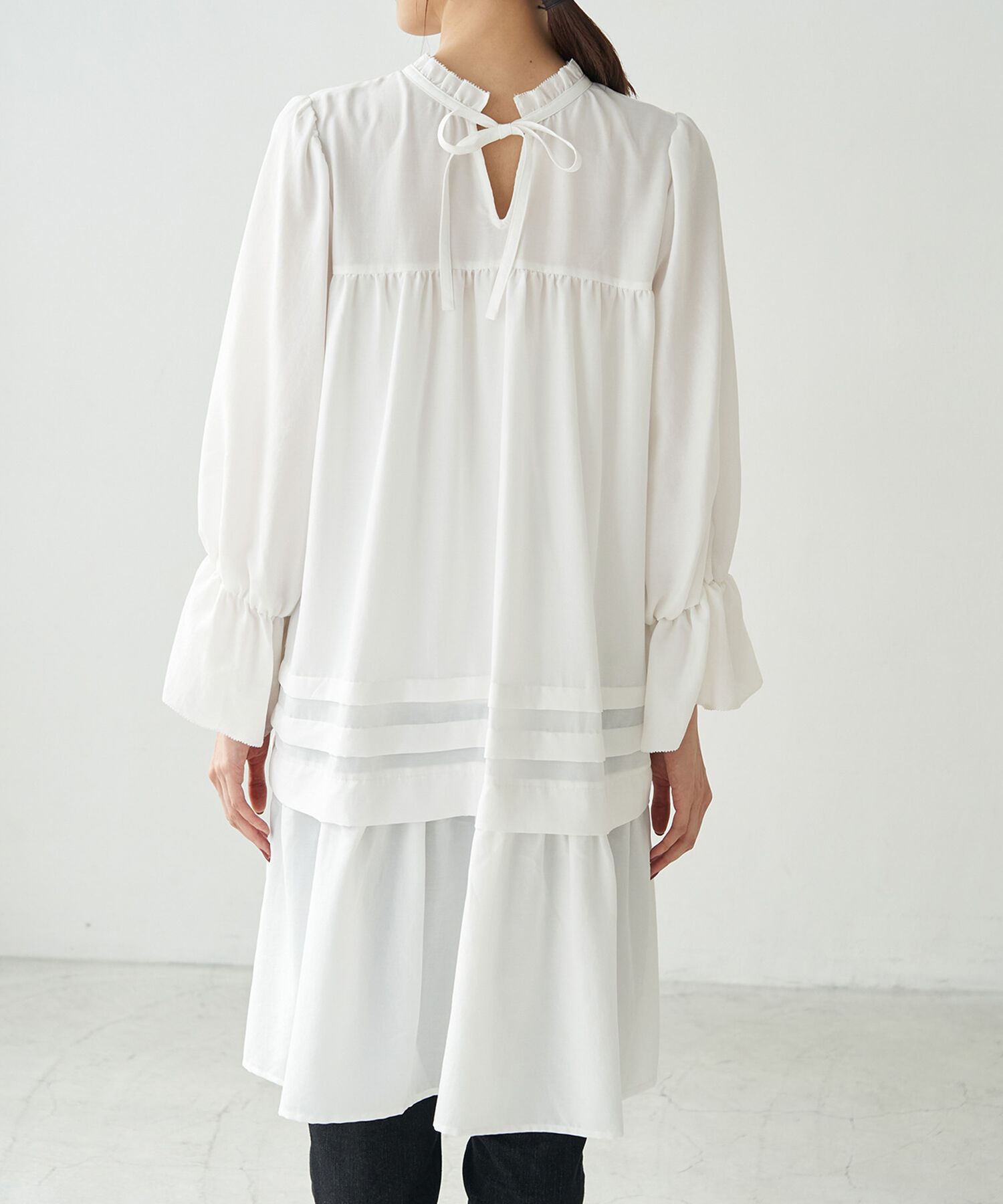 Rope&rsquo;Picnic「【2WAY】ティアードタックミニワンピース」|ワンピース|