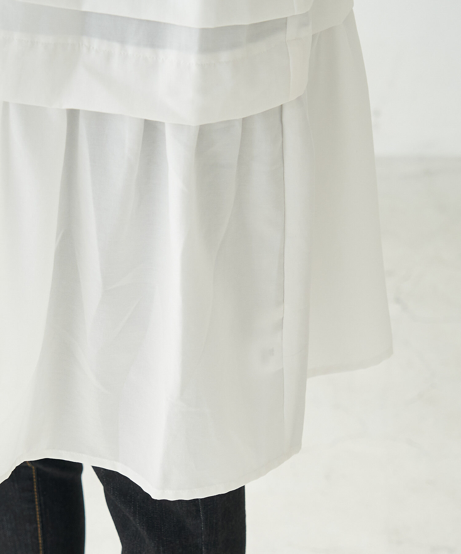 Rope&rsquo;Picnic「【2WAY】ティアードタックミニワンピース」|ワンピース|