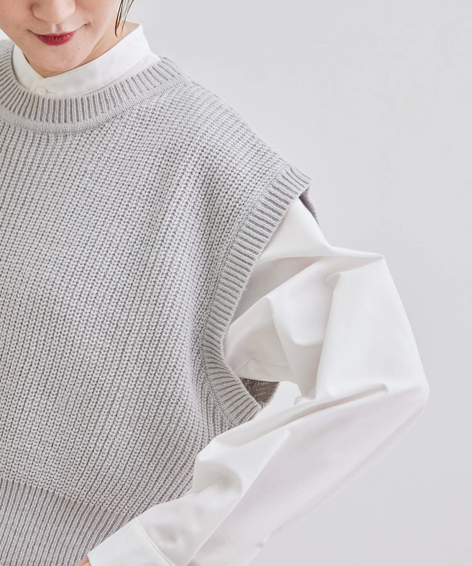 Rope&rsquo;Picnic「ニットベストセットシャツワンピース」|その他|