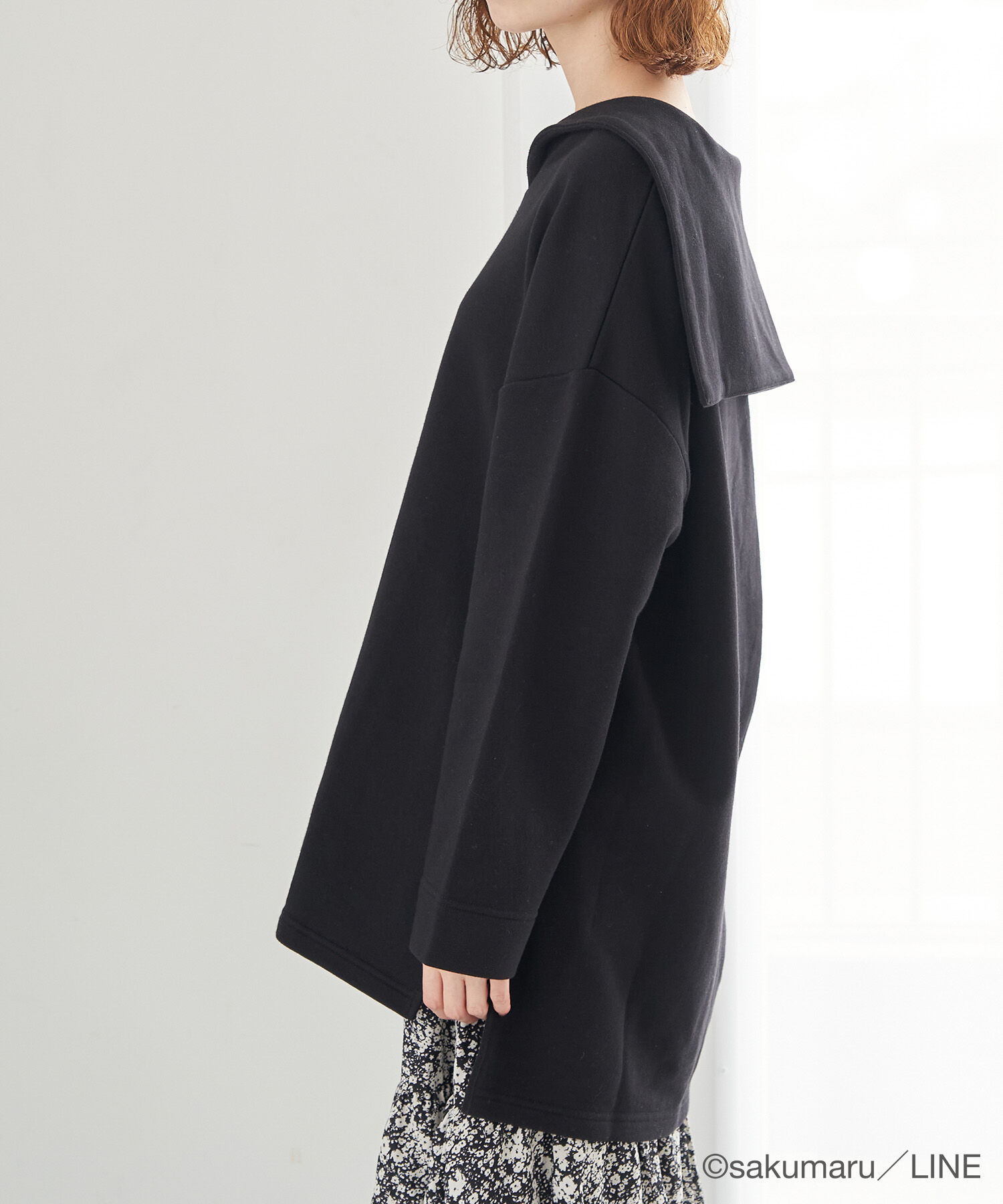 Rope&rsquo;Picnic「【うさまる&times;ROPE' PICNIC】セーラーカラーカットプルオーバー」|Tシャツ・カットソー|