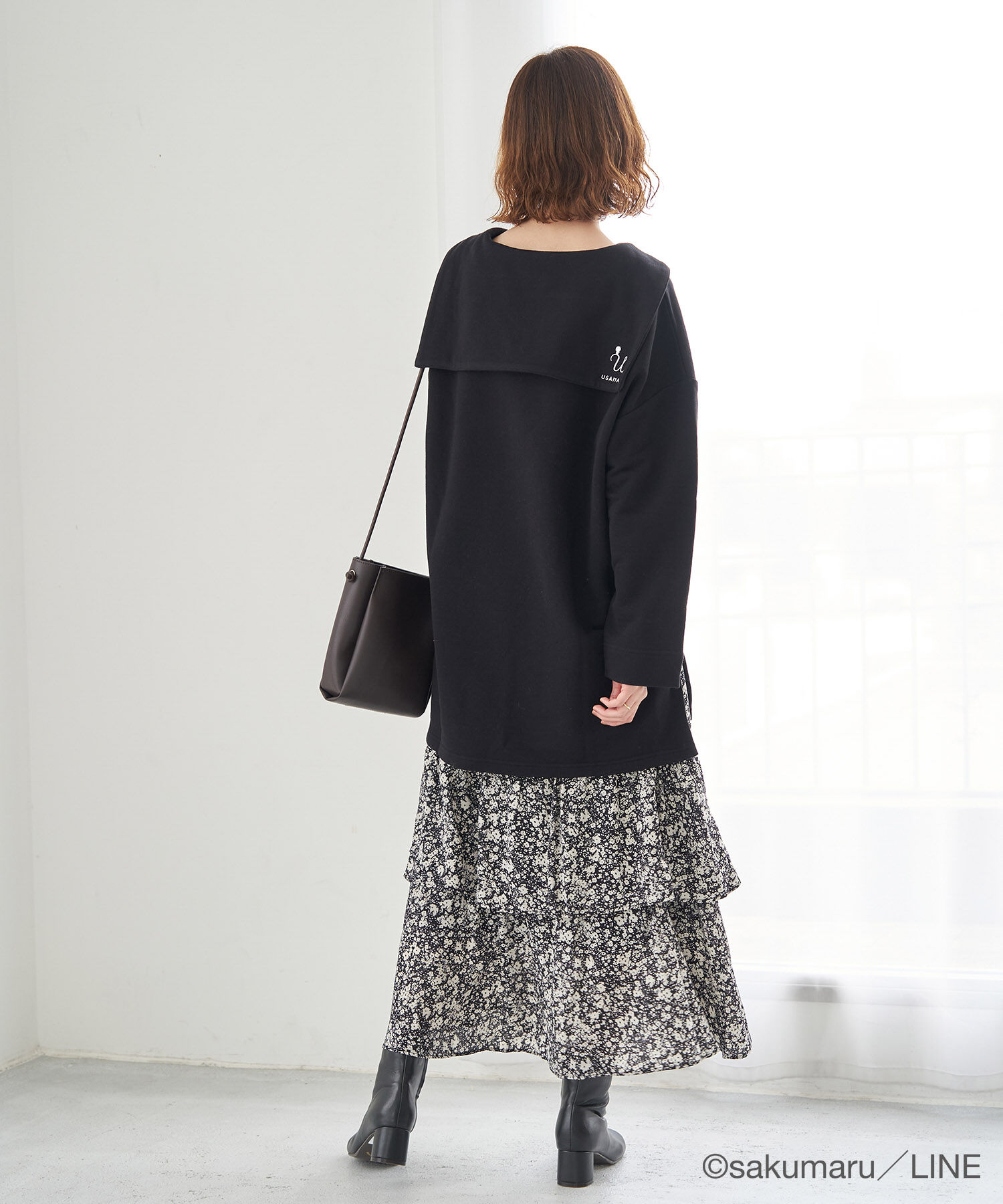 Rope&rsquo;Picnic「【うさまる&times;ROPE' PICNIC】セーラーカラーカットプルオーバー」|Tシャツ・カットソー|