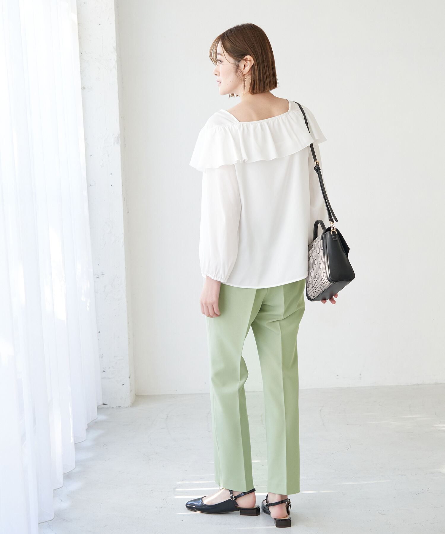 Rope&rsquo;Picnic「【ラク美】ファスナースリットカラーパンツ」|その他|