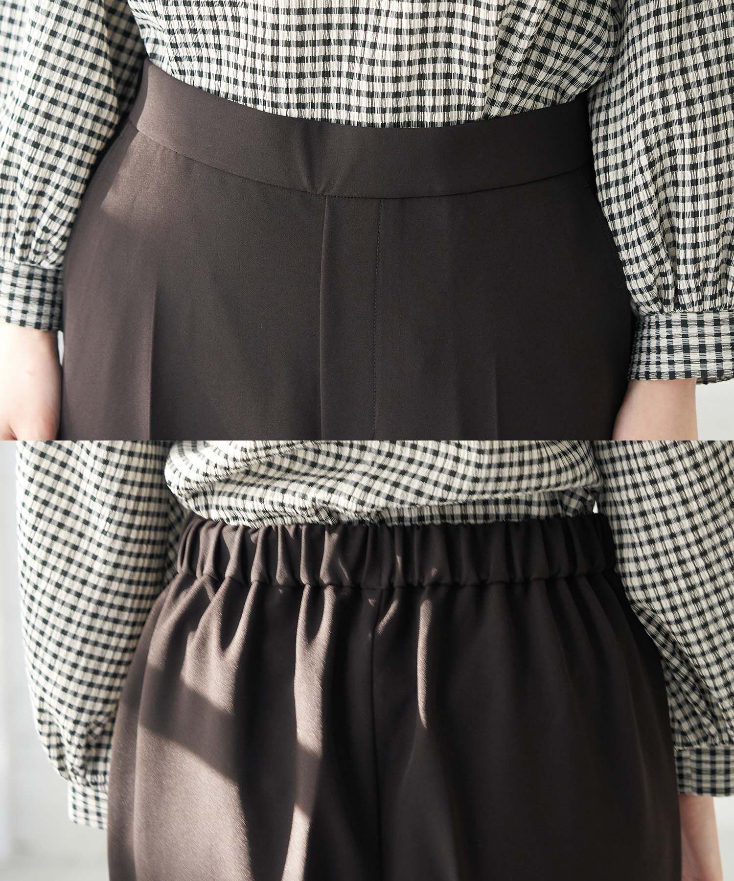 Rope&rsquo;Picnic「【ラク美】ファスナースリットカラーパンツ」|その他|