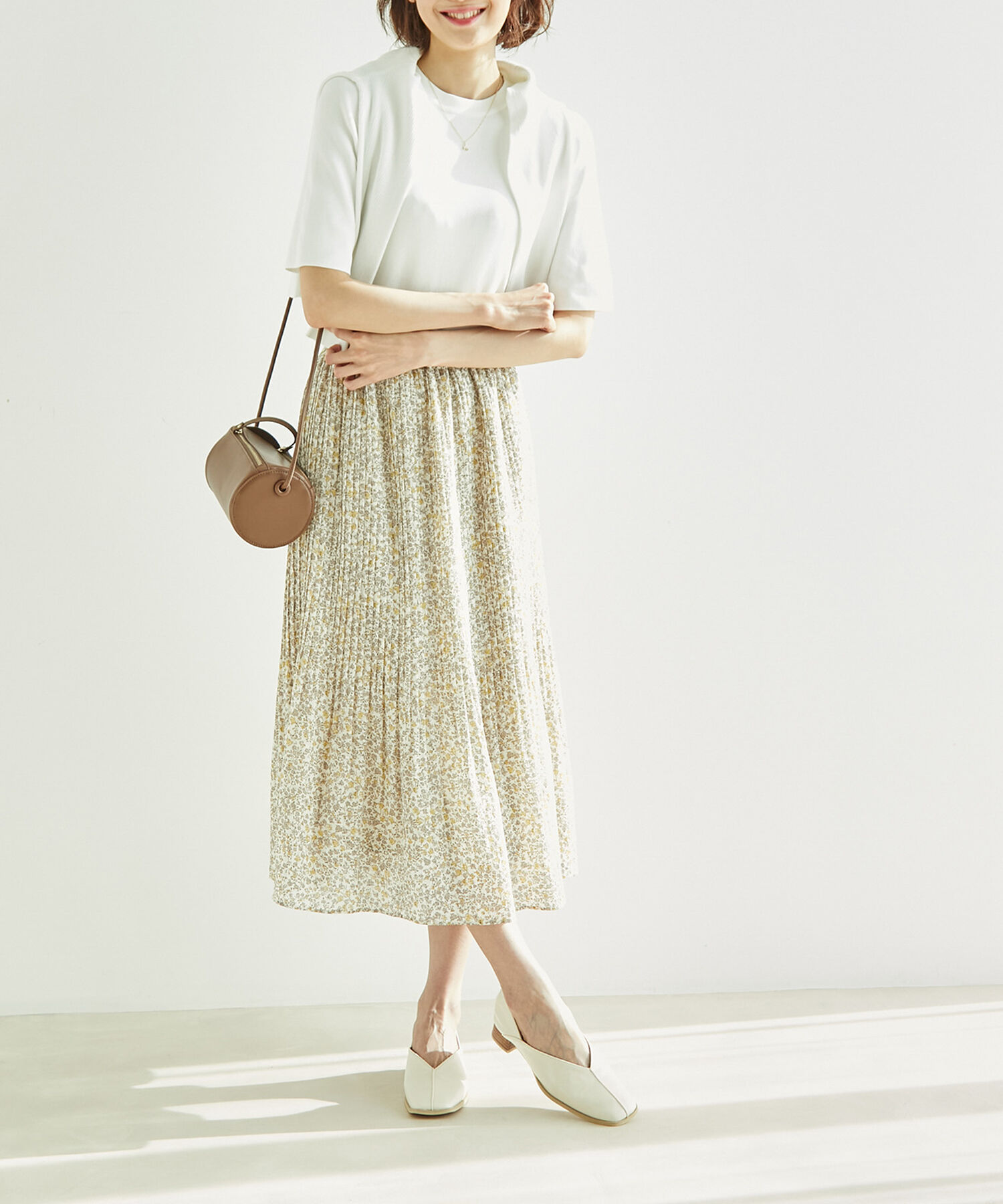 Rope&rsquo;Picnic「【WEB限定カラー:グリーン】ランダムリブニットカーディガン」|カーディガン|