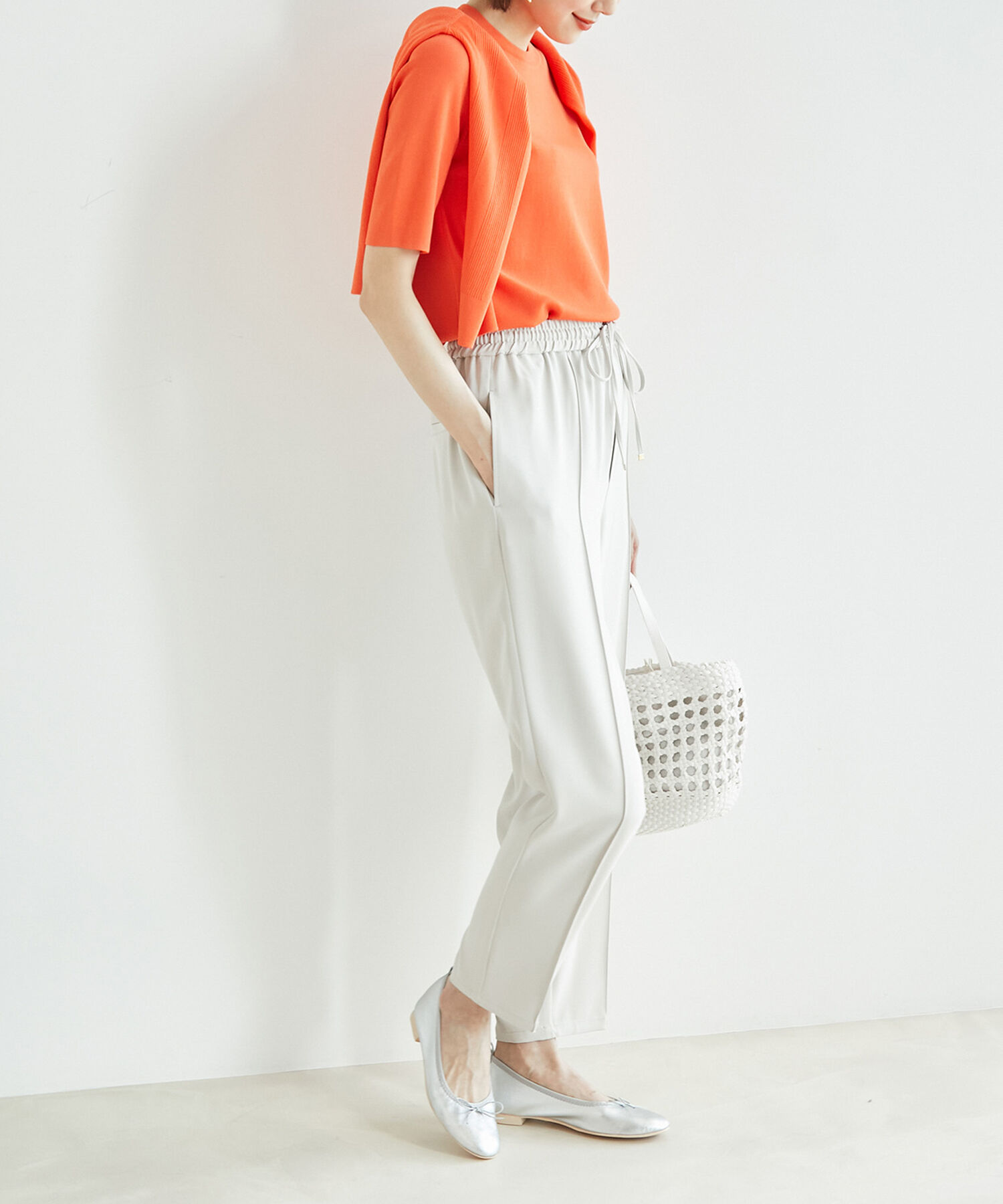 Rope&rsquo;Picnic「【WEB限定カラー:グリーン】ランダムリブニットカーディガン」|カーディガン|