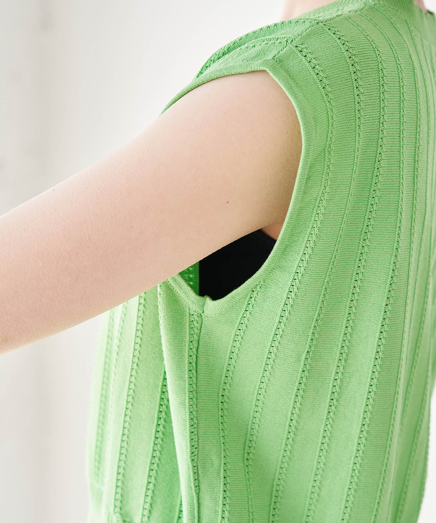 Rope&rsquo;Picnic「アイレットレースペプラムニットプルオーバー」|ニット・セーター|