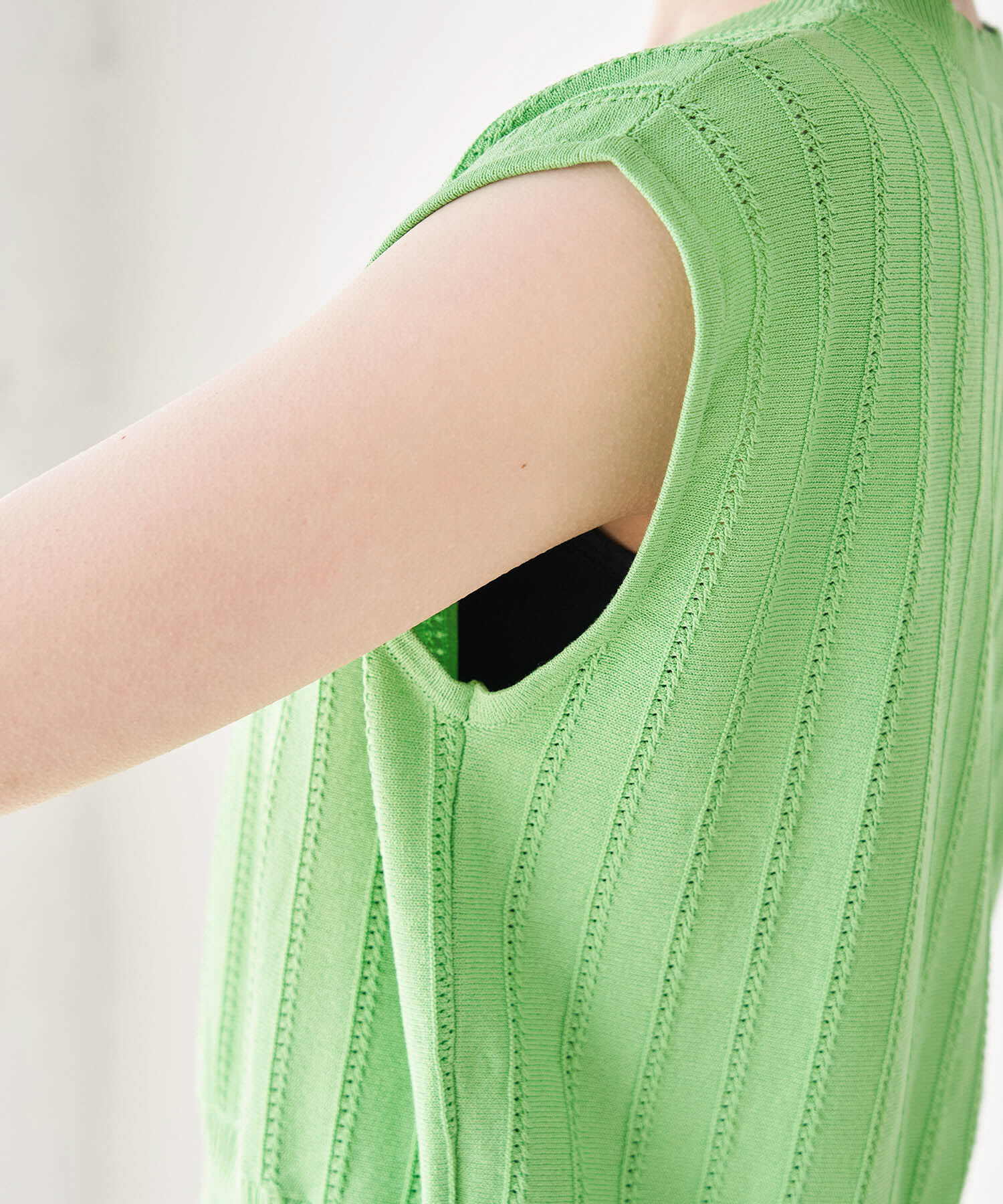 Rope&rsquo;Picnic「アイレットレースペプラムニットプルオーバー」|ニット・セーター|