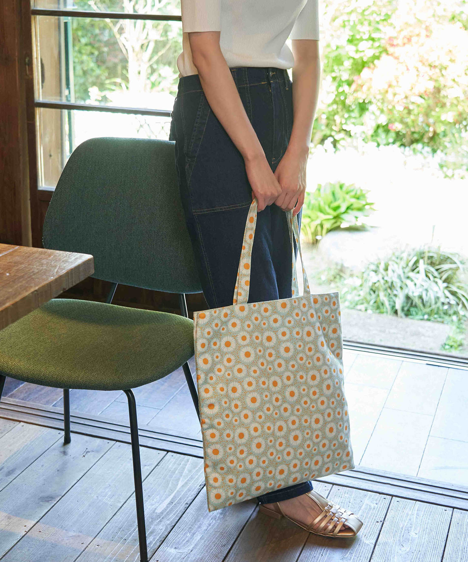 ROPE PICNIC PASSAGE「アデリアレトロ&times;ROPE' PICNIC/レトロ柄トートバッグ」|トートバッグ|