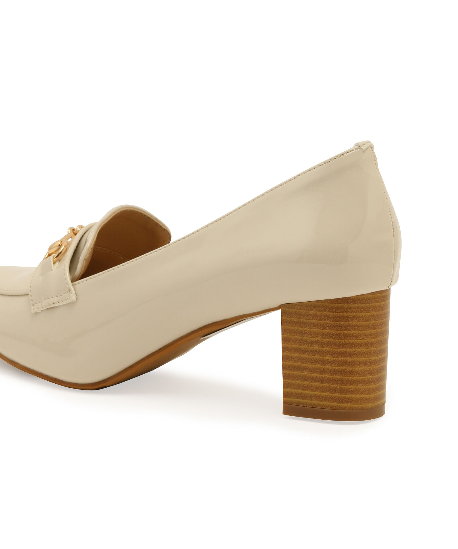 ROPE PICNIC PASSAGE「ROPE' PICNIC PASSAGE byHARUTA/エナメルビット付ヒールアップローファー」|ローファー|