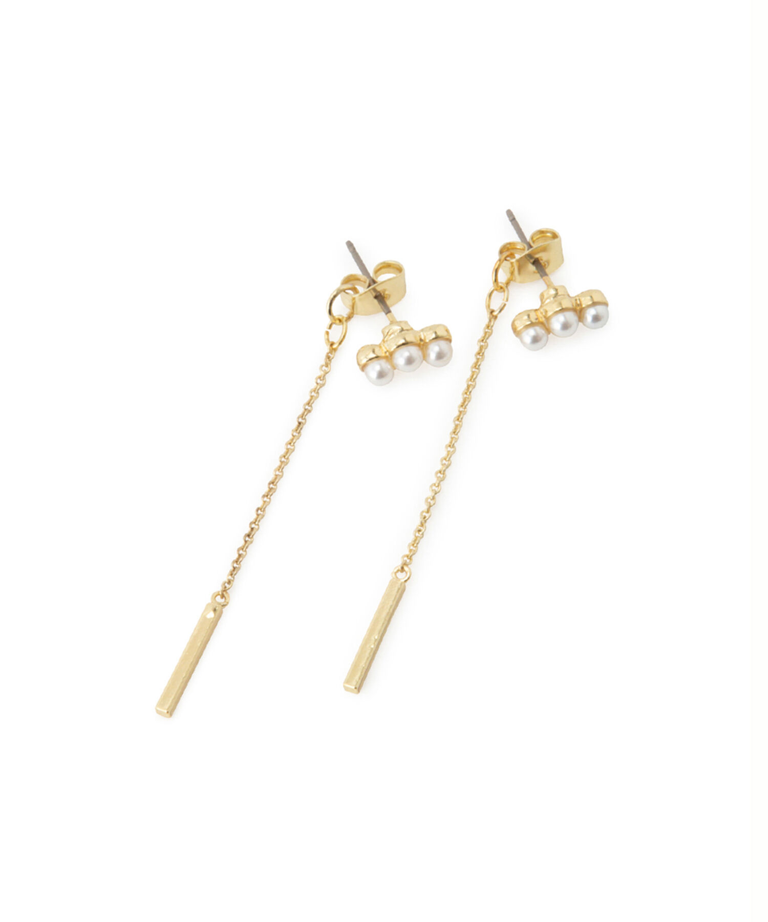 ROPE PICNIC PASSAGE「パール&times;ロングチェーンピアス」|ピアス|