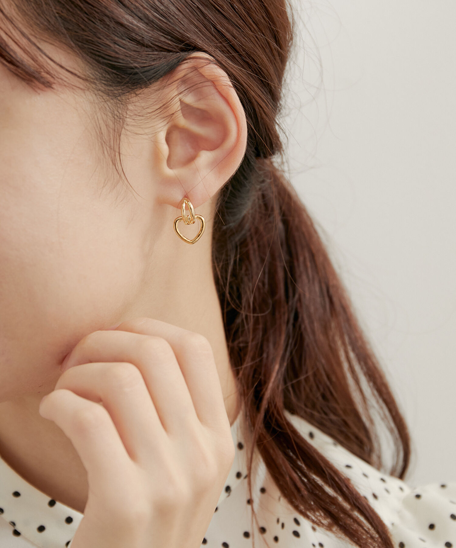 ROPE PICNIC PASSAGE「メタルハートピアス」|ピアス|