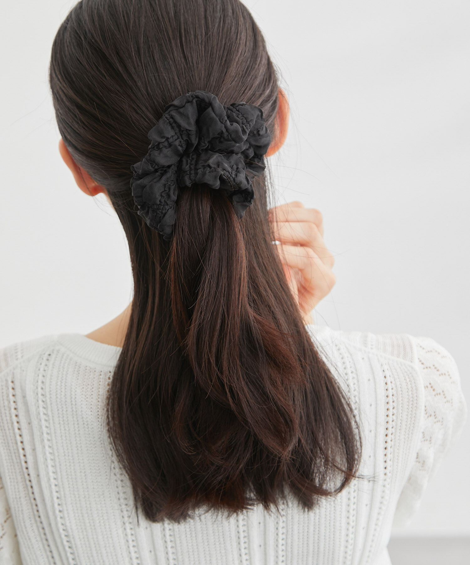 ROPE PICNIC PASSAGE「ポコポコジャガードシュシュ」|ヘアゴム・シュシュ|