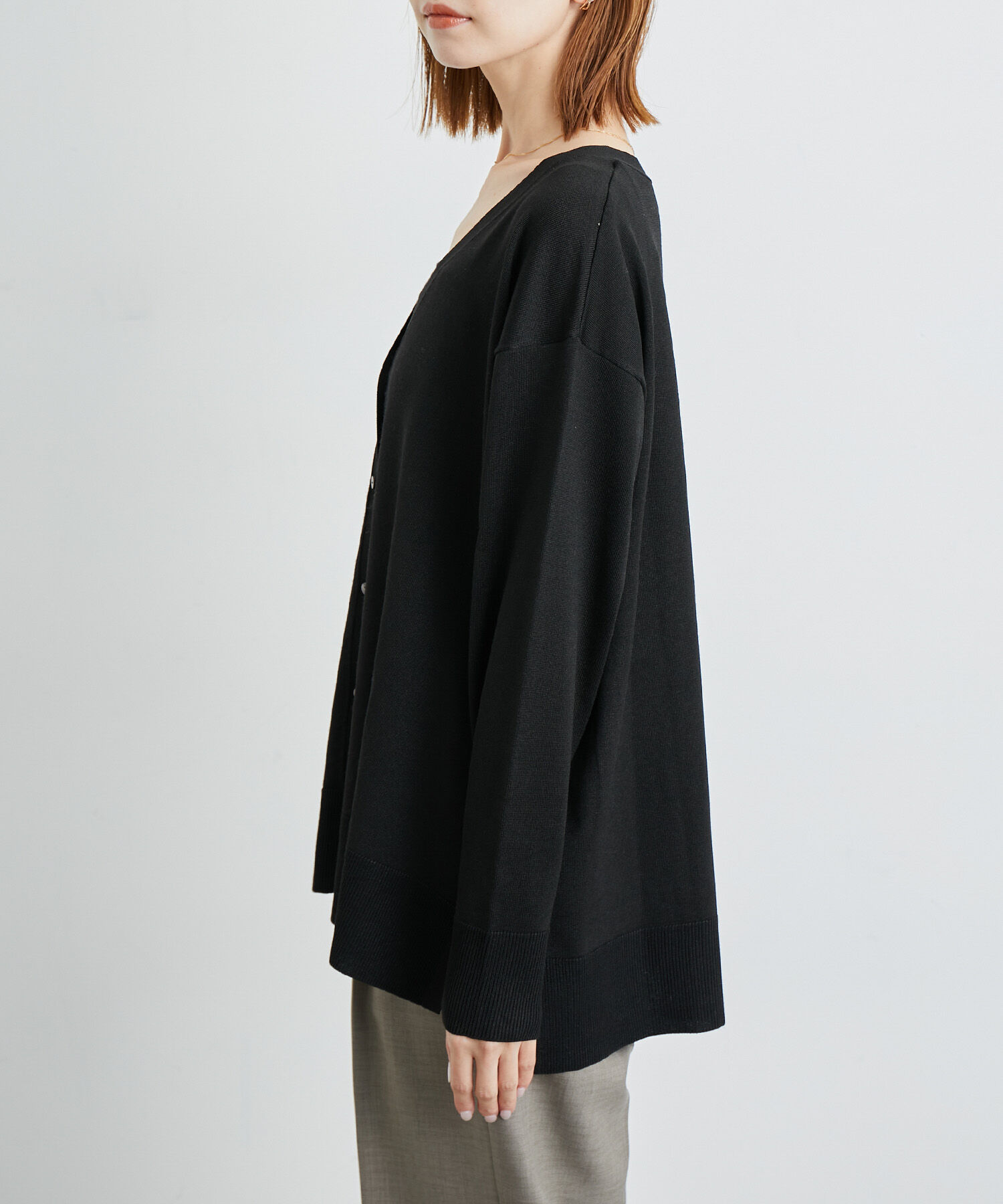 Rope&rsquo;Picnic「洗える/Vネックラメカーディガン」|カーディガン|