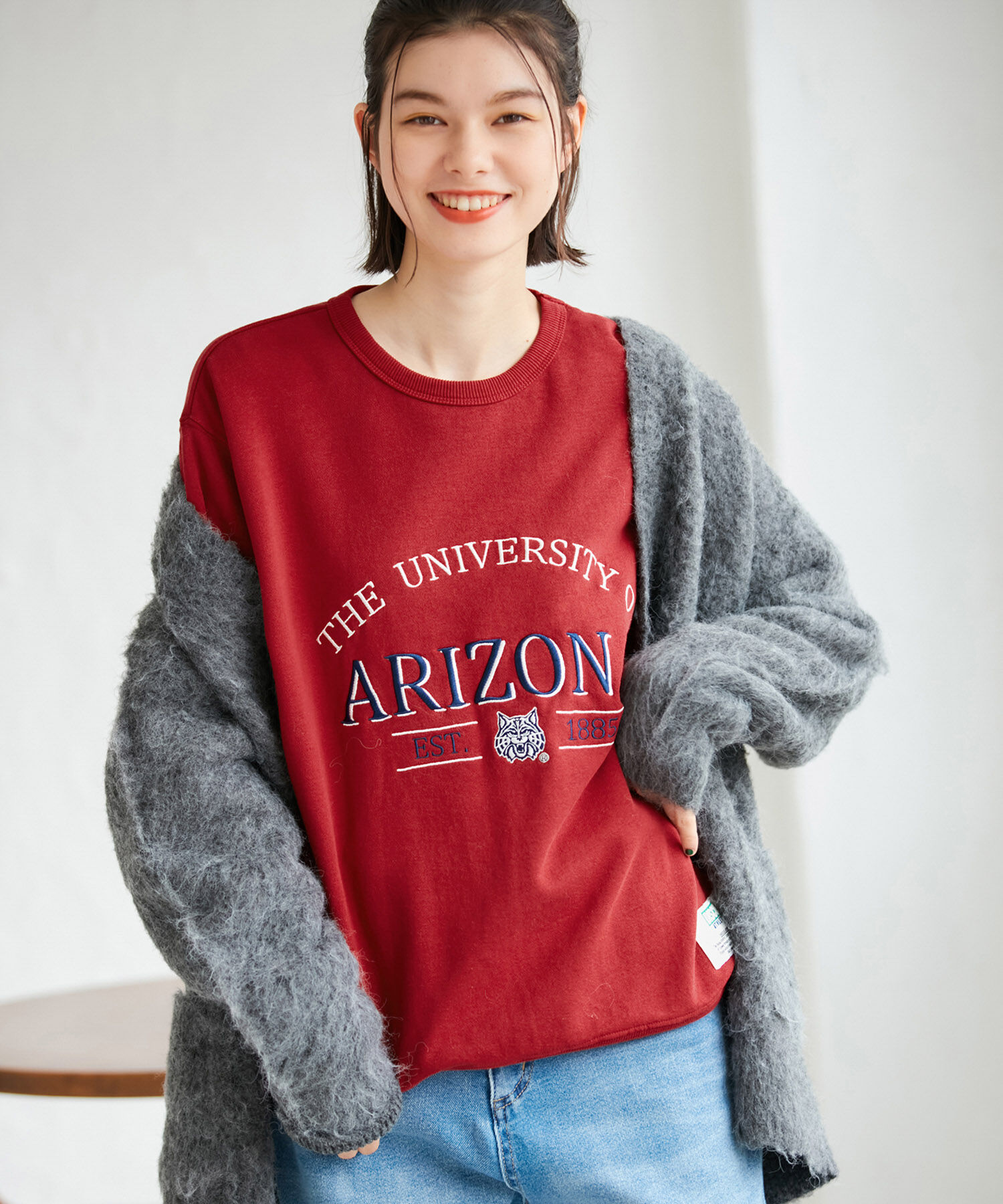 ROPE' PICNIC R「【DISCUS ATHLETIC/ディスカスアスレチック】ユニバーサルカレッジスウェット」|スウェット・ジャージ|レッド(60)