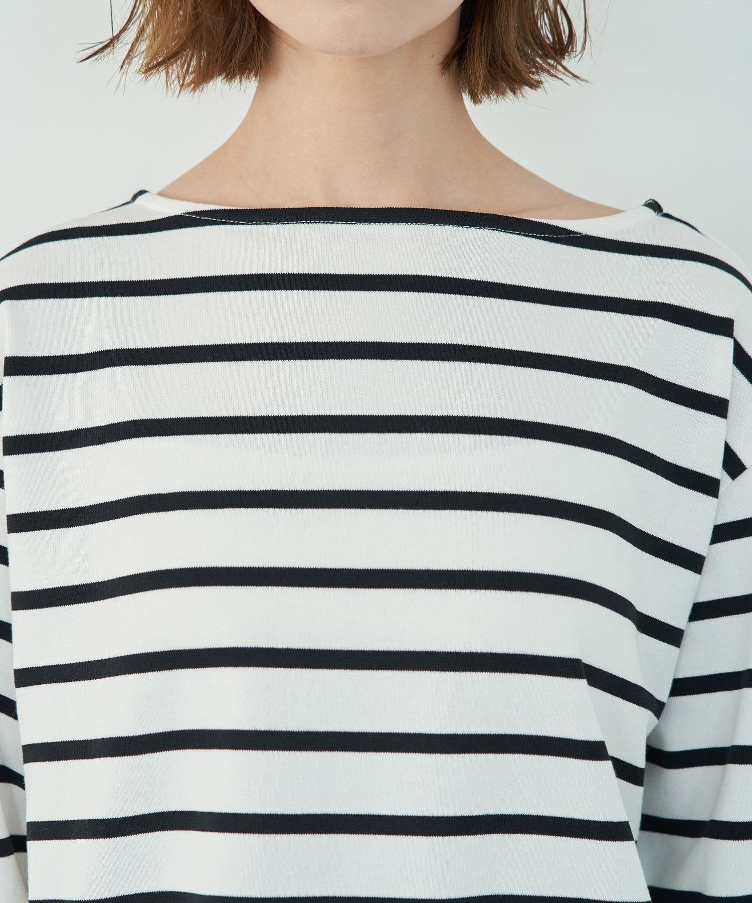 Rope&rsquo;Picnic「着丈が選べるボーダーカットトップス/リンクコーデ 」|Tシャツ・カットソー|