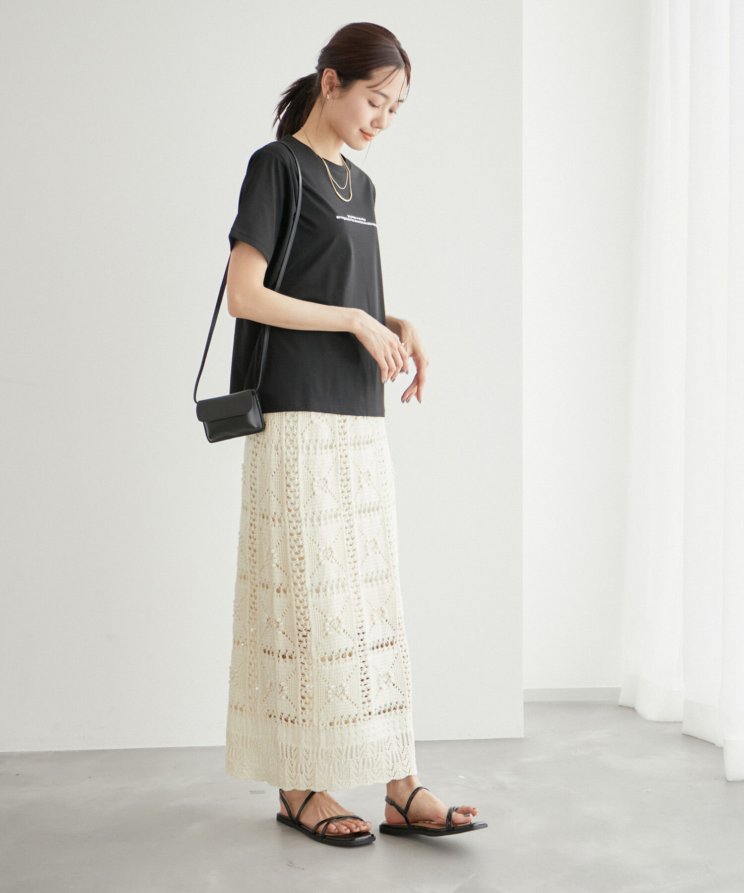 Rope&rsquo;Picnic「RENUロゴTシャツ/リンクコーデ」|Tシャツ・カットソー|