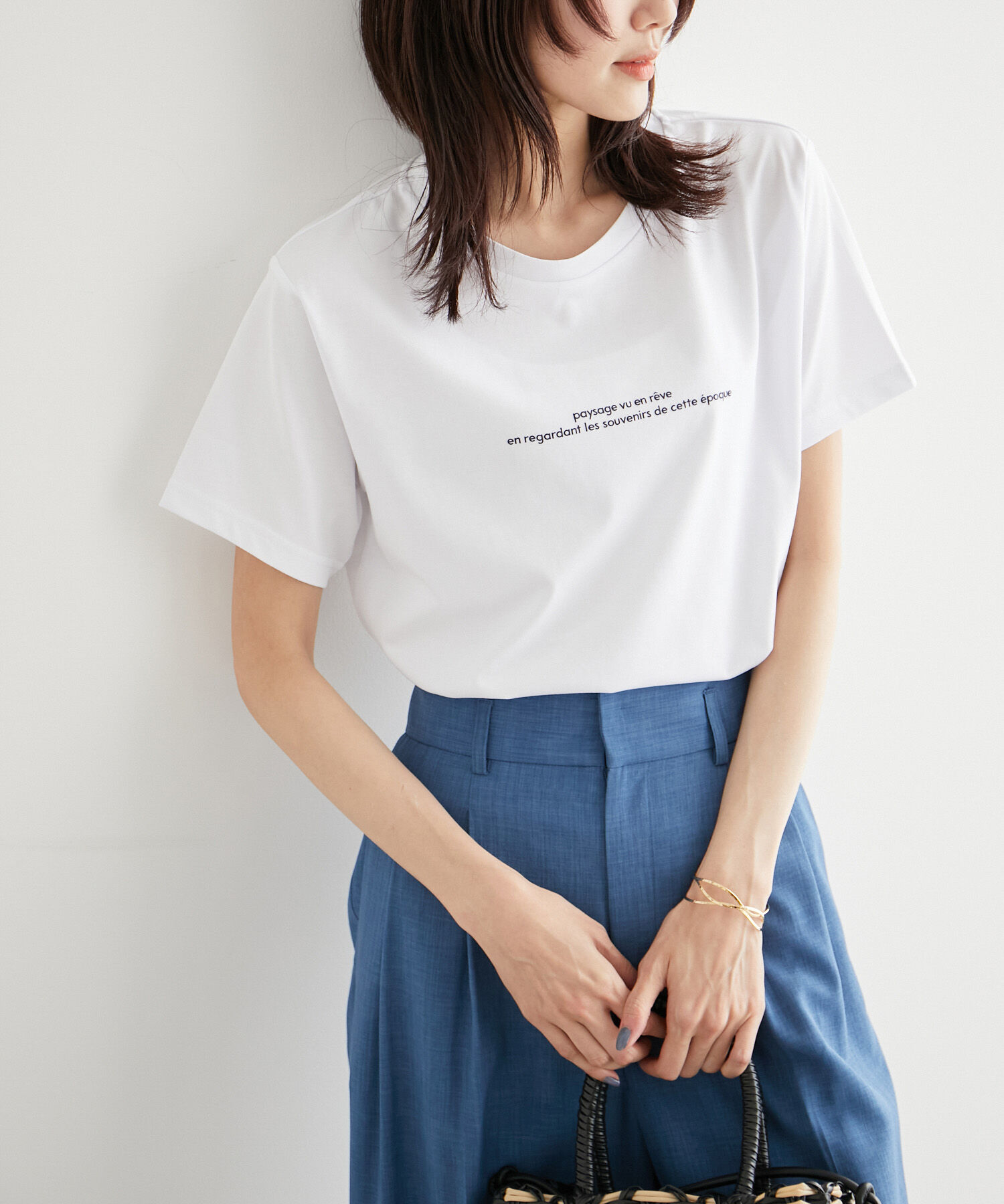 Rope&rsquo;Picnic「RENUロゴTシャツ/リンクコーデ」|Tシャツ・カットソー|ホワイト(10)