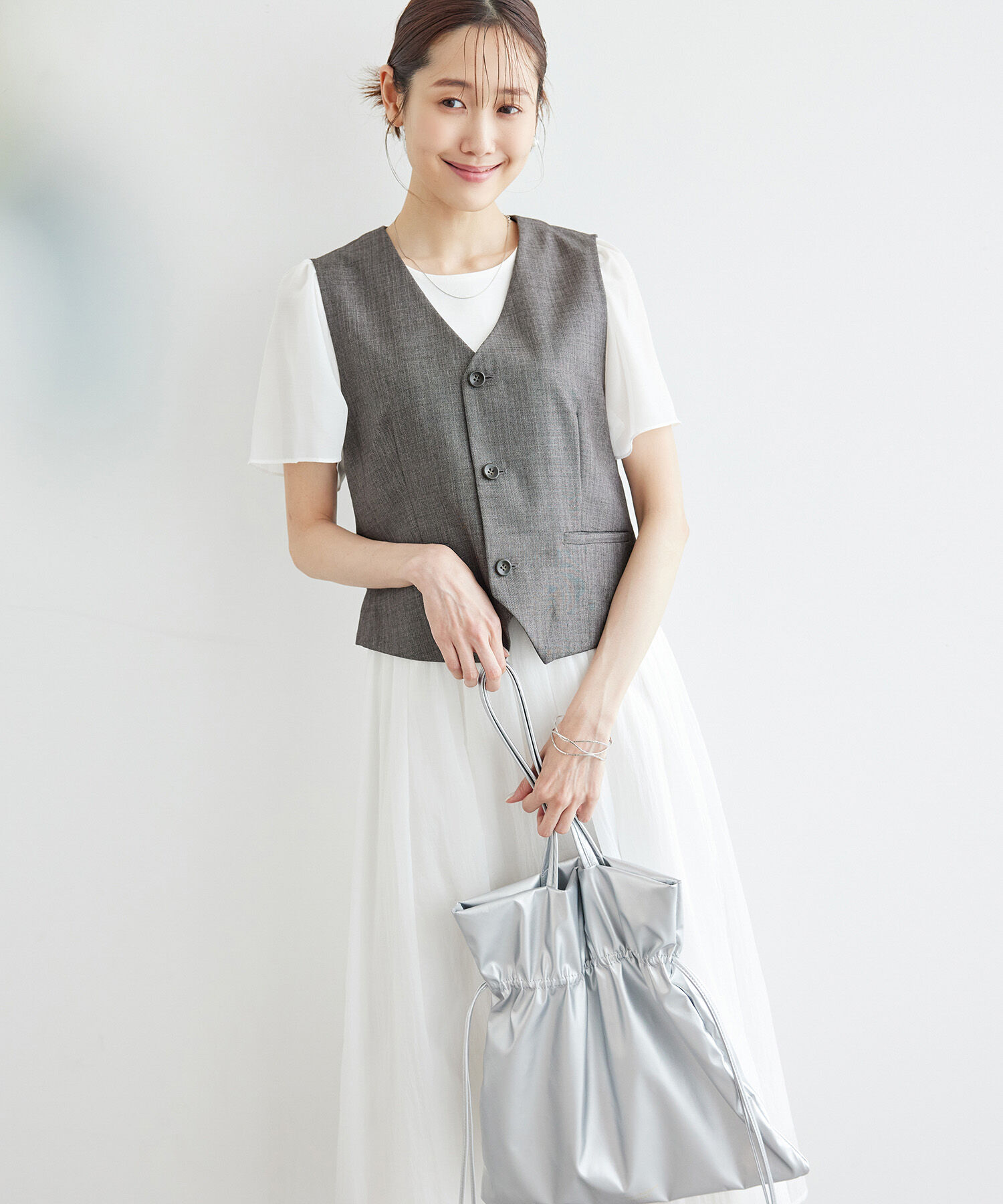 Rope&rsquo;Picnic「シャークスキンジレベスト/セットアップ対応」|ベスト・ジレ|