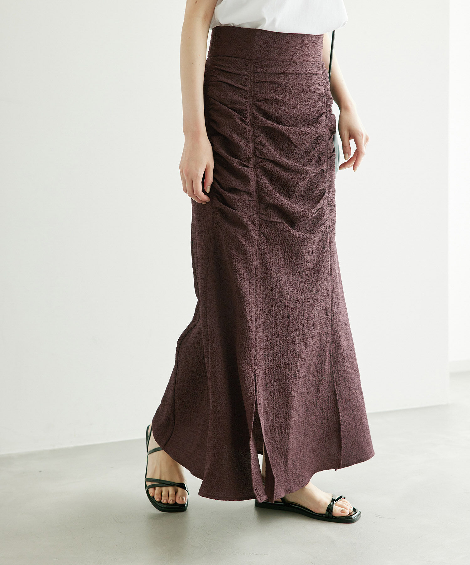 Rope&rsquo;Picnic「サイドドレープスカート」|スカート|