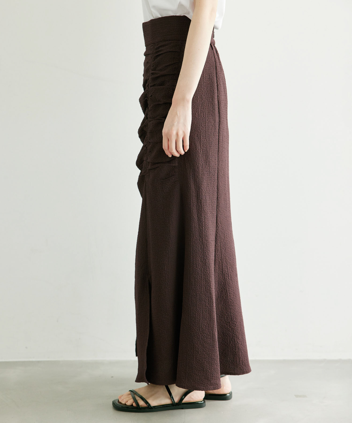 Rope&rsquo;Picnic「サイドドレープスカート」|スカート|