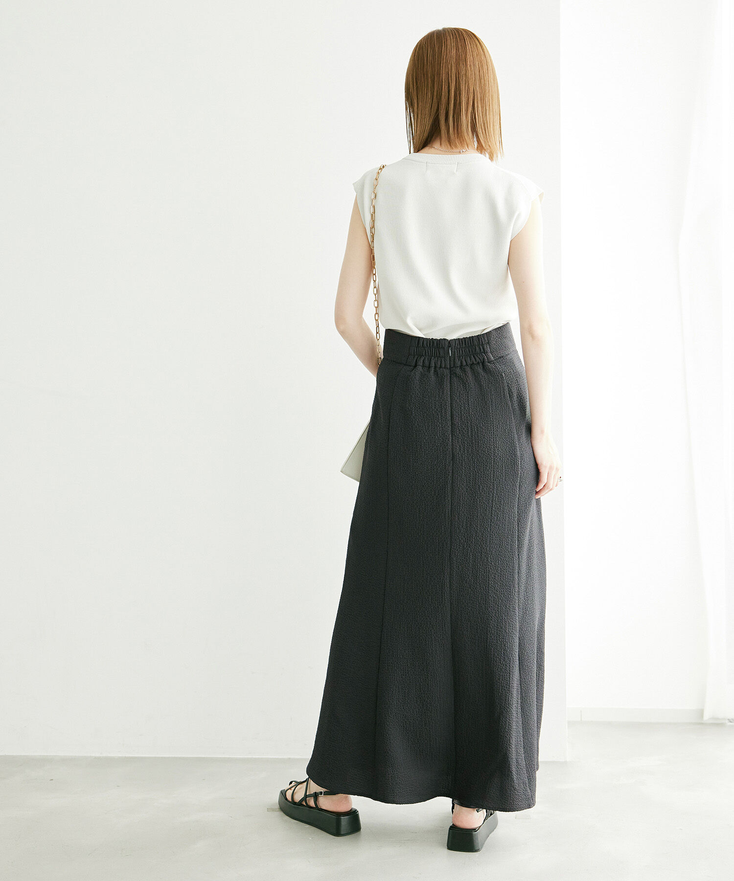 Rope&rsquo;Picnic「サイドドレープスカート」|スカート|