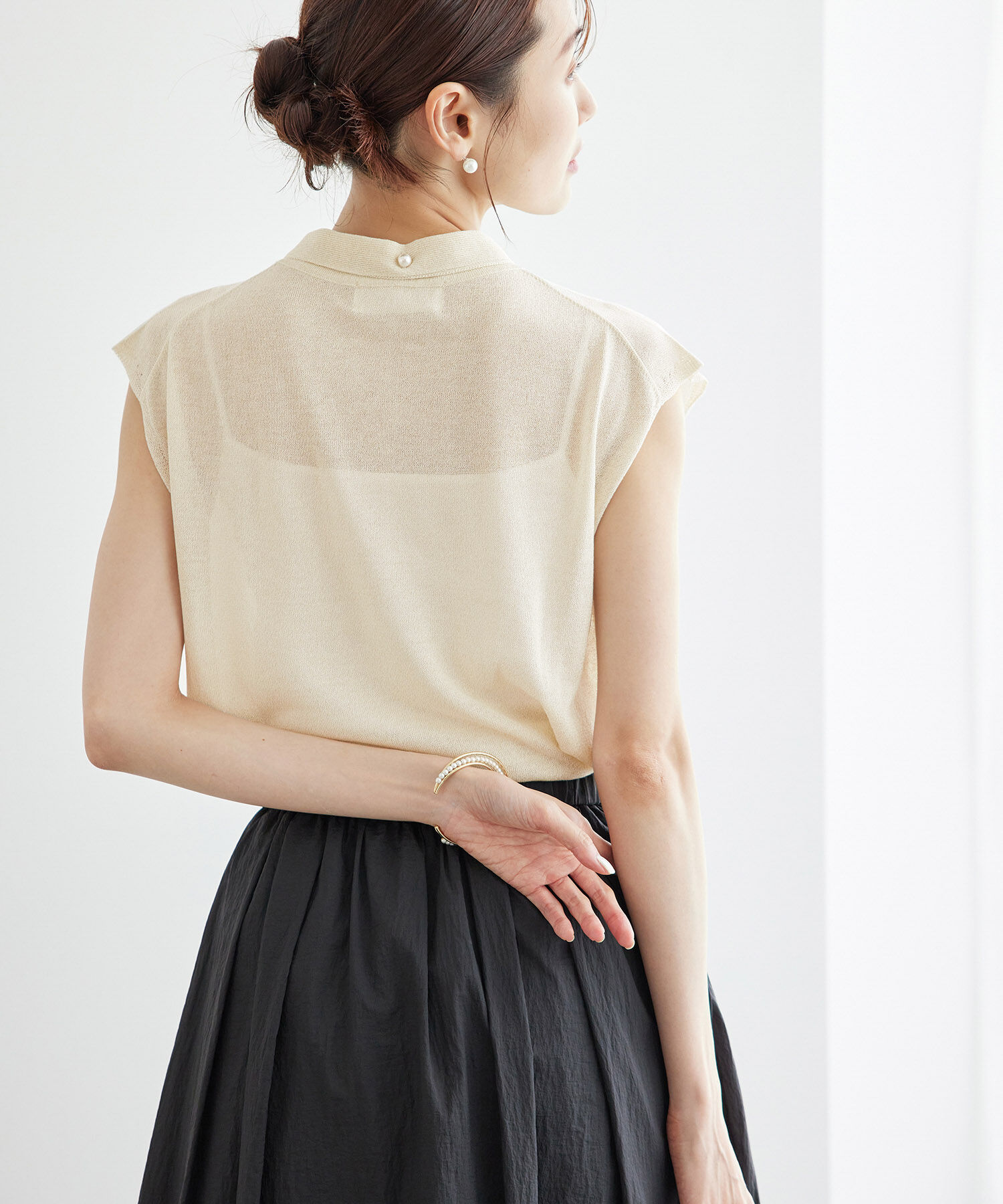 Rope&rsquo;Picnic「ラメボウタイシアーニットプルオーバー」|ニット・セーター|