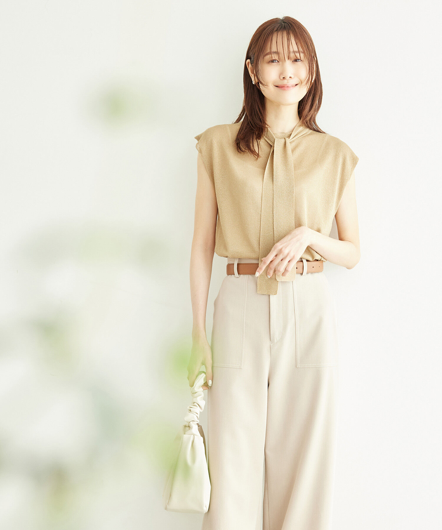 Rope&rsquo;Picnic「ラメボウタイシアーニットプルオーバー」|ニット・セーター|