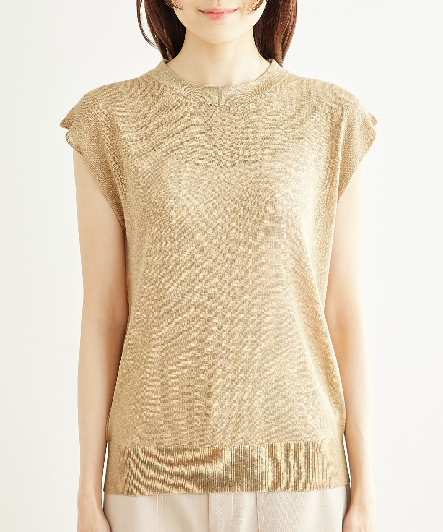 Rope&rsquo;Picnic「ラメボウタイシアーニットプルオーバー」|ニット・セーター|