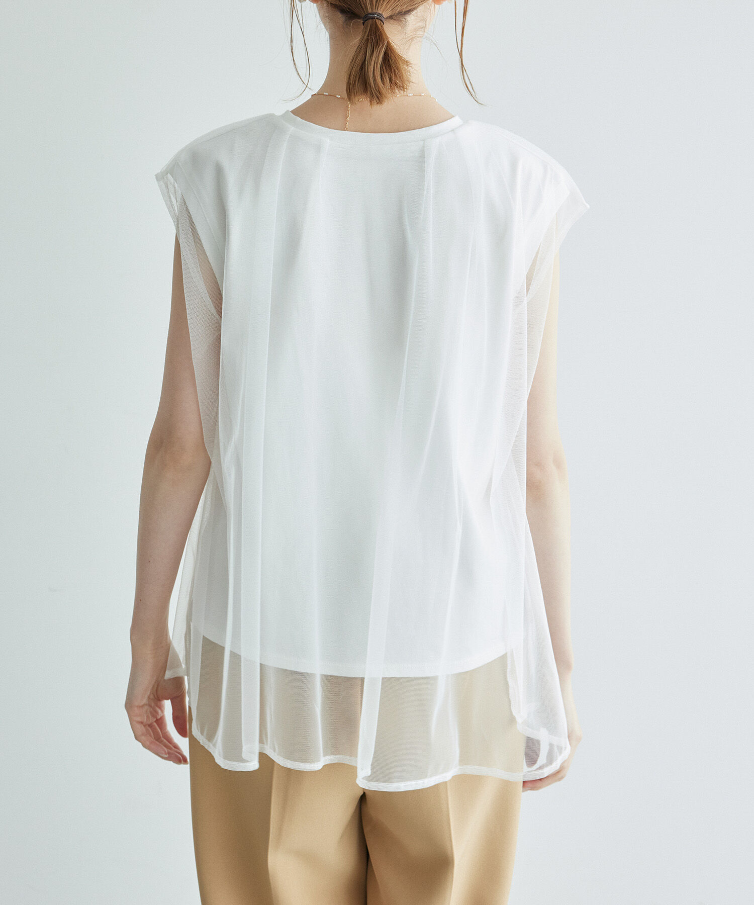 Rope&rsquo;Picnic「チュールカットトップス」|Tシャツ・カットソー|