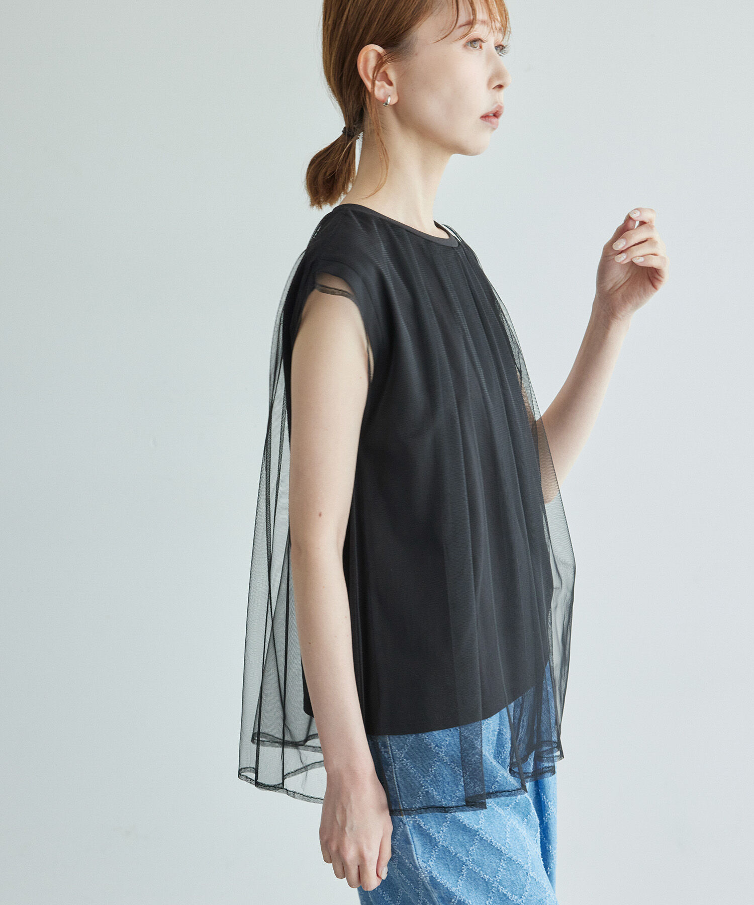 Rope&rsquo;Picnic「チュールカットトップス」|Tシャツ・カットソー|