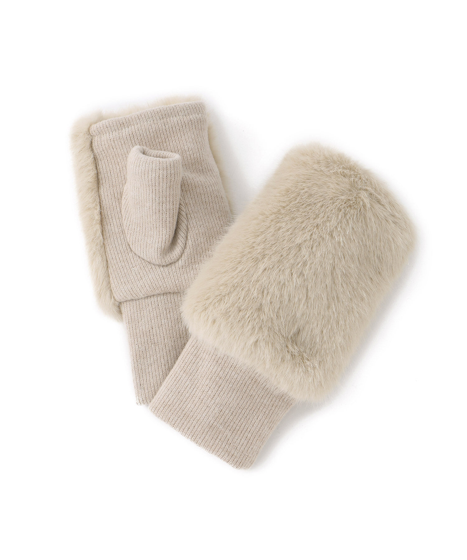 ROPE PICNIC PASSAGE「フェイクファーフィンガーレスグローブ」|手袋|