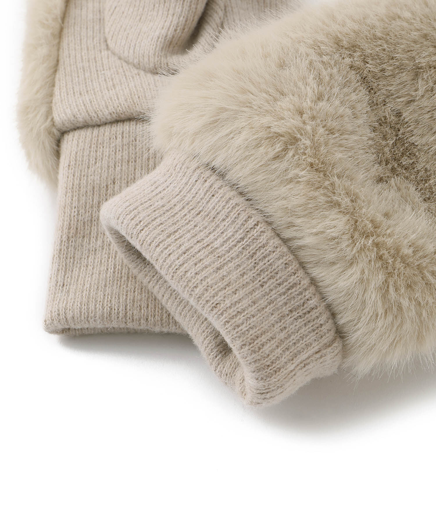 ROPE PICNIC PASSAGE「フェイクファーフィンガーレスグローブ」|手袋|