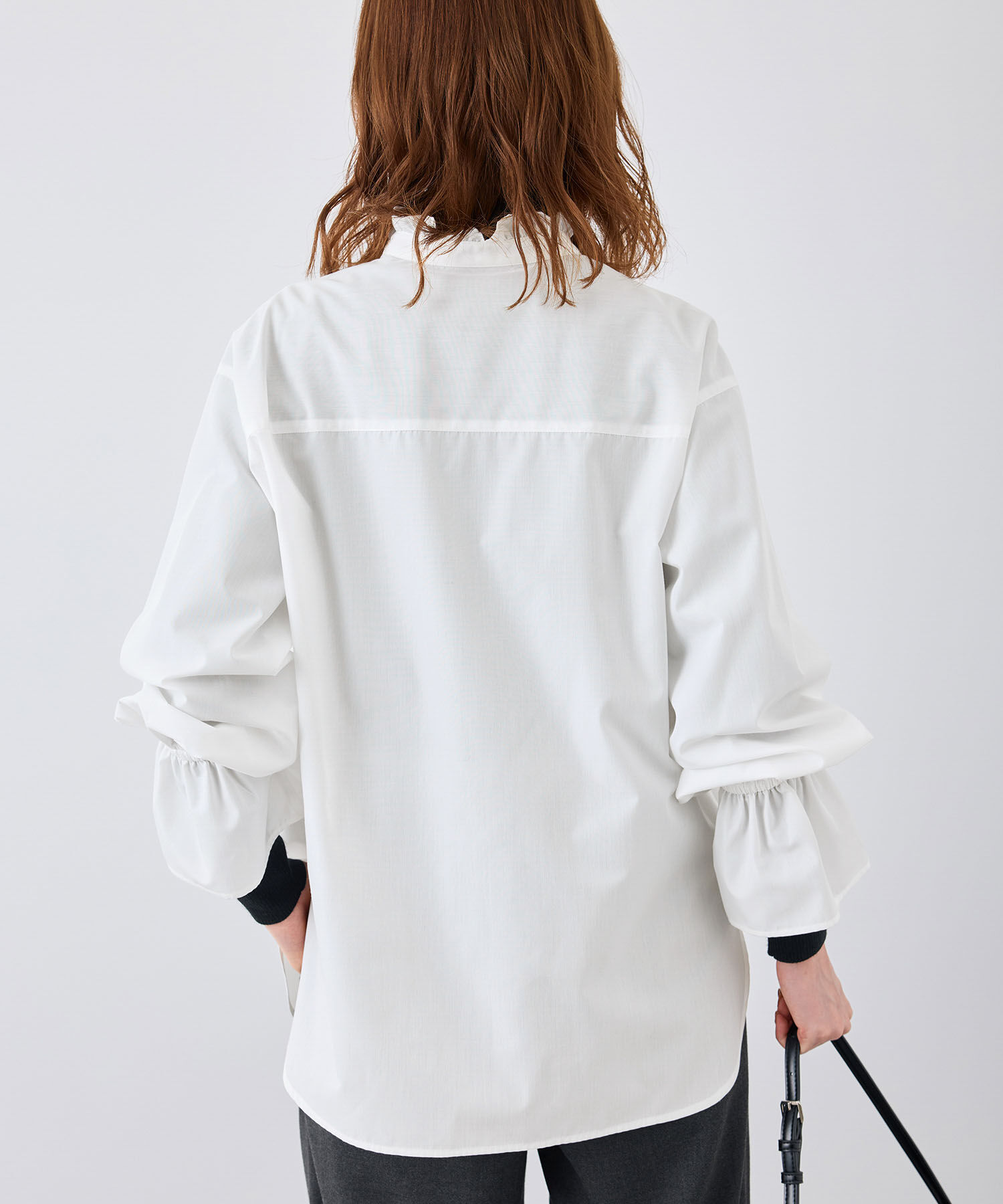 Rope&rsquo;Picnic「無地・ストライプフリルシャツ」|シャツ・ブラウス|